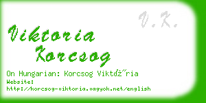 viktoria korcsog business card